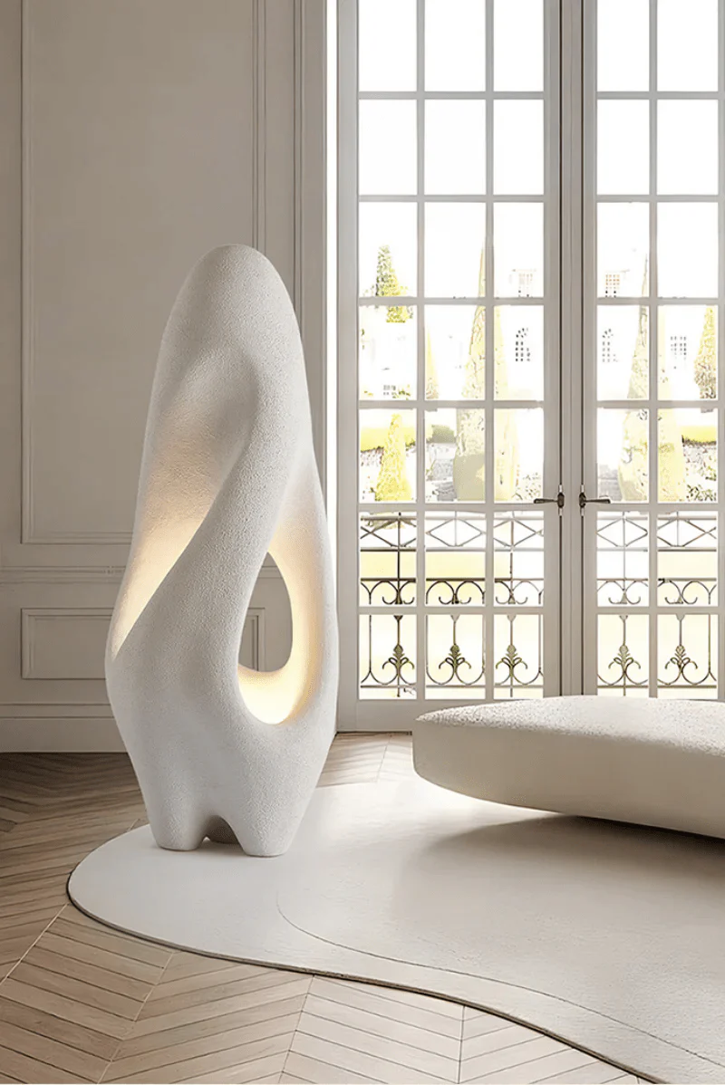 Japan Style White Floor Lamp