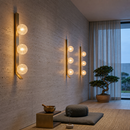 Cristallo Crackle Glass Wall Sconce