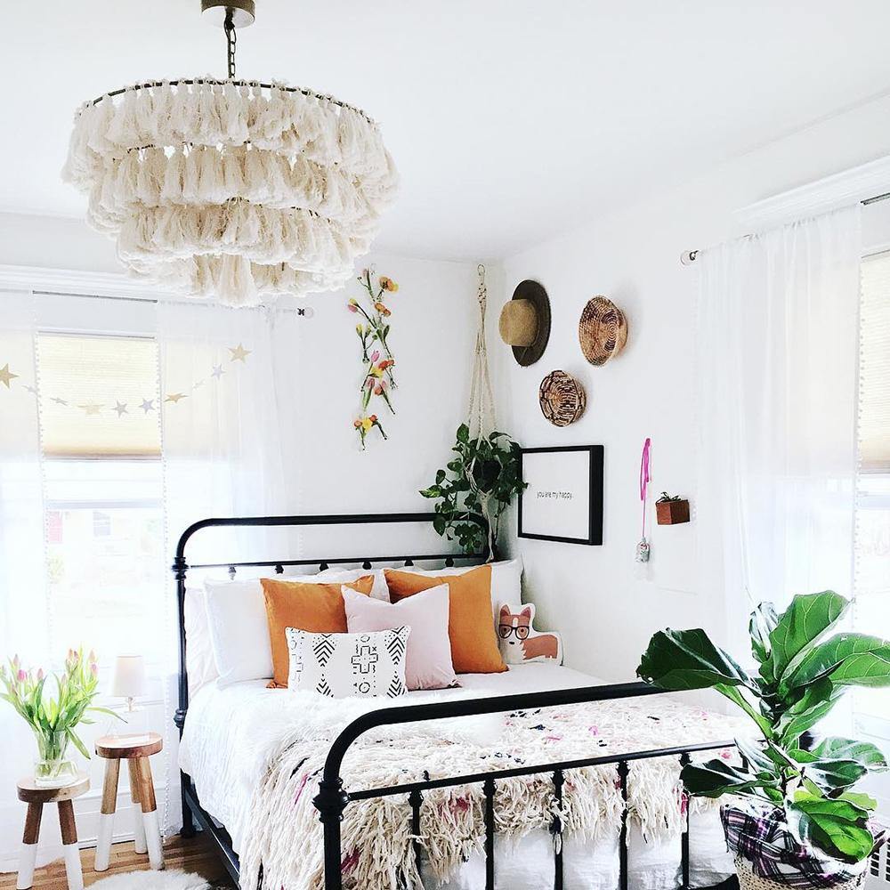 Multicolor Tassel Chandelier warm glow UAE interior