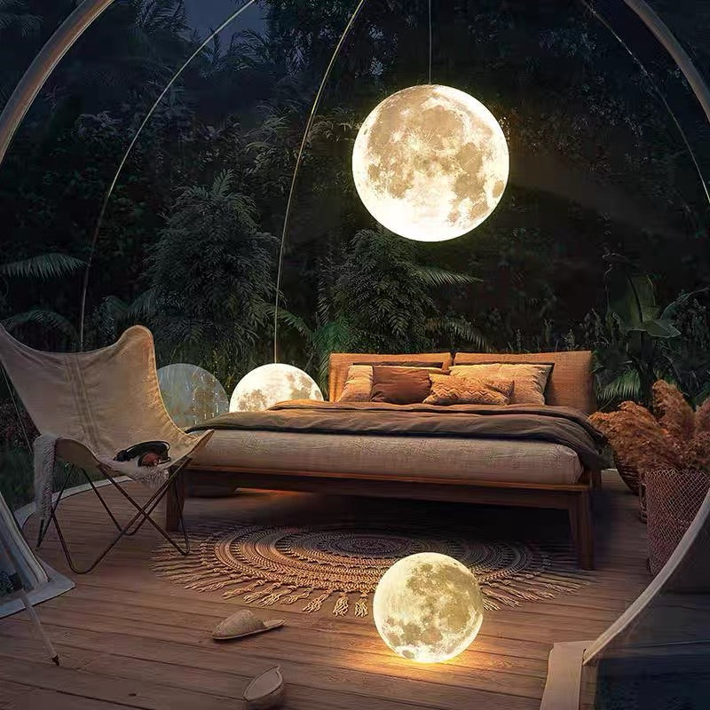 Selene Lunar Textured Outdoor Chandelier