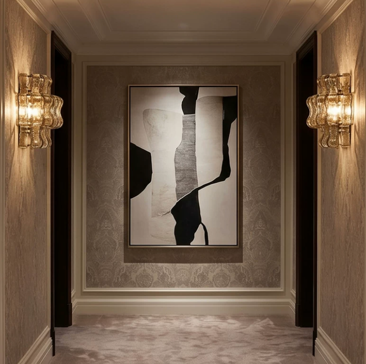 Onda Smoked Glass Wall Sconce