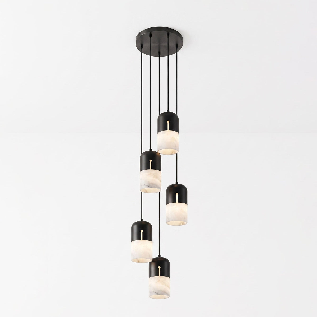Duotone Capsule Alabaster Pendant Lamp
