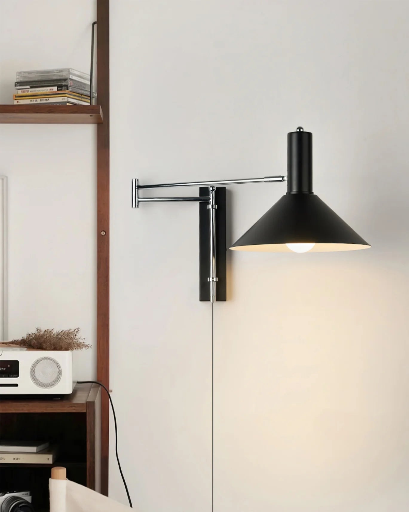 Anvia Adjustable Plug-In Wall Lamp
