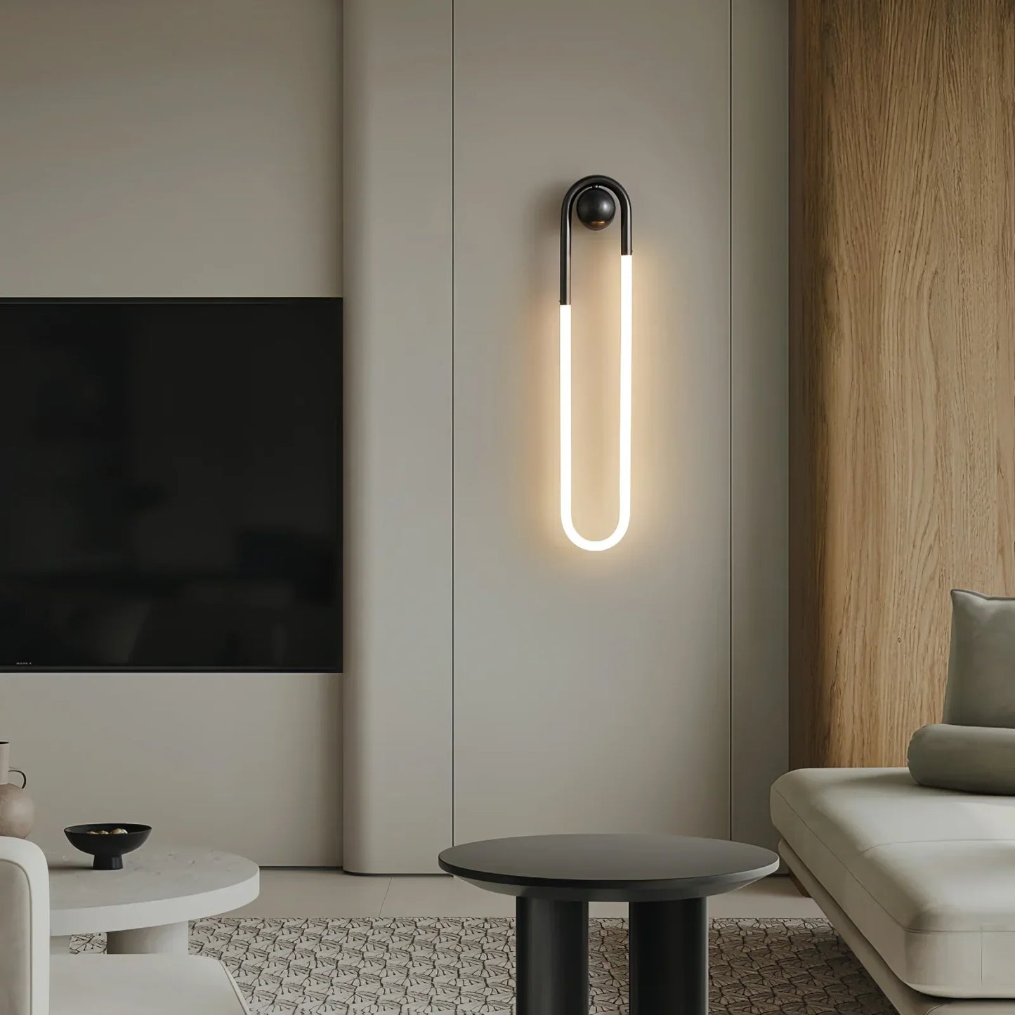 Rudi Loop Wall Lamp warm 3000K glow interior Dubai