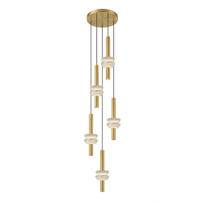Alabaster Column Pendant Lamp