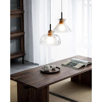 Modern Water Ripple Transparent Glass Pendant Lamp M16