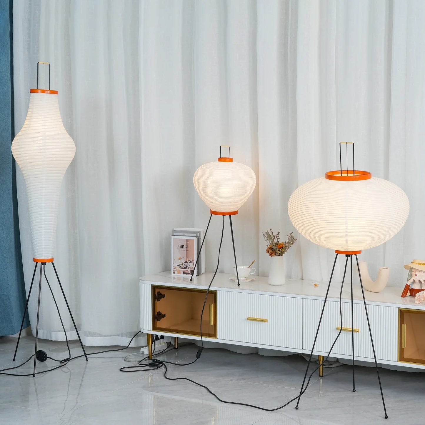 Washi Paper Floor Lamp