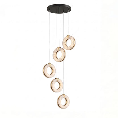 Alabaster Ring Pendant Light