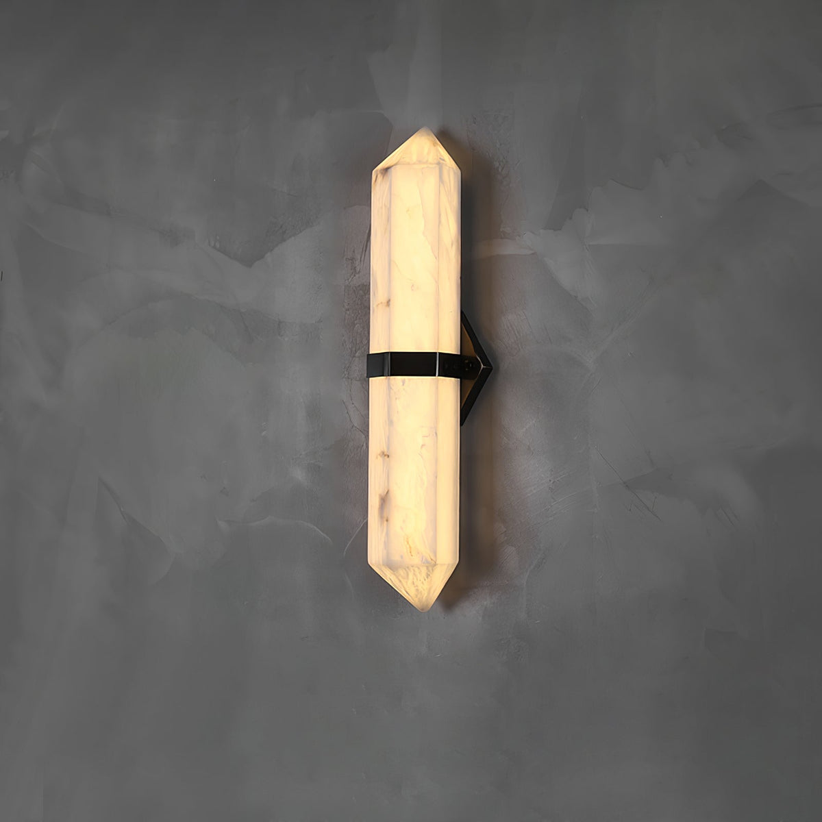 Alabaster Obelisk Wall Sconce