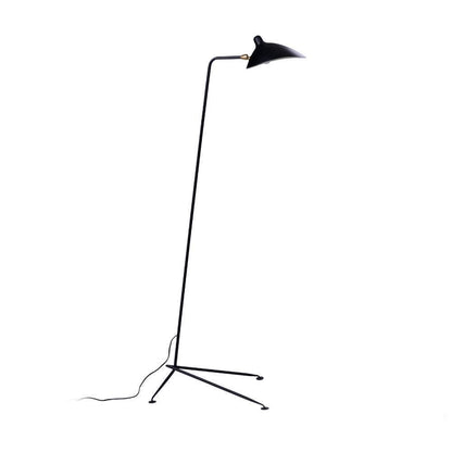 Serge Mouille Floor Lamp black iconic silhouette front view