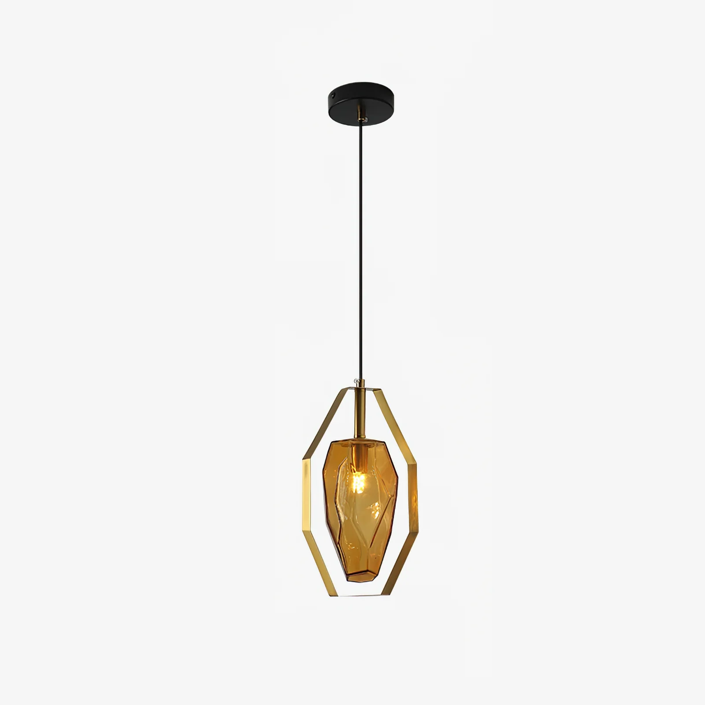 Faceted Gem Pendant Light