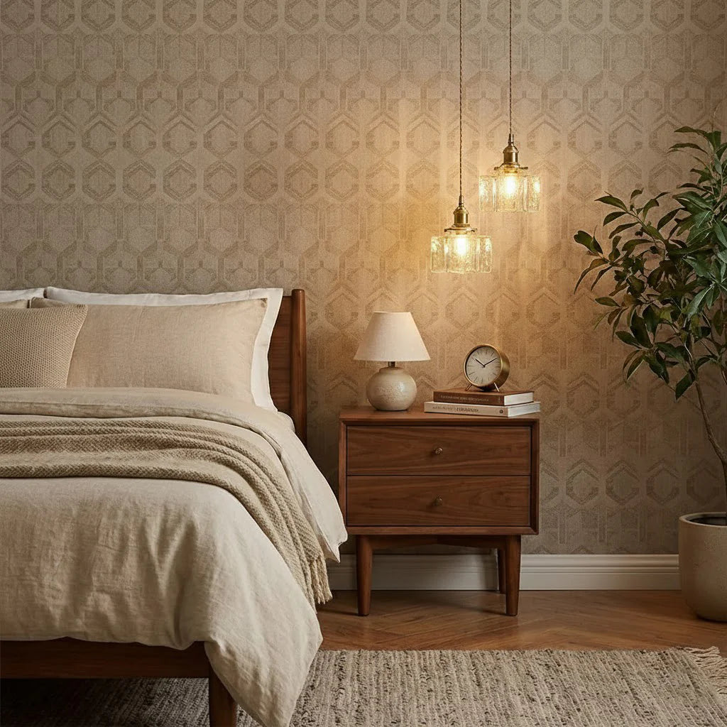 Jewel Glass Brass Pendant Light