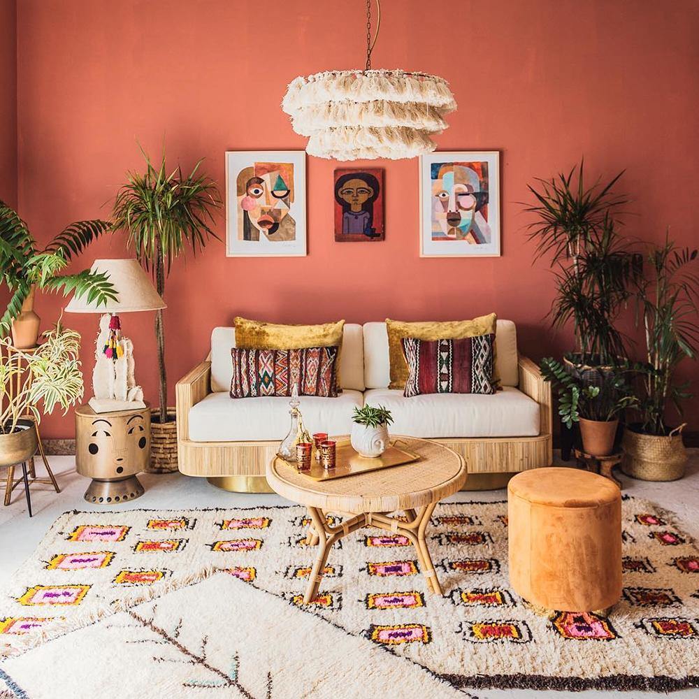 Multicolor Tassel Chandelier boho dining room Dubai
