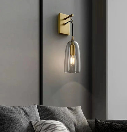Lure Wall Sconce installed UAE living room wall