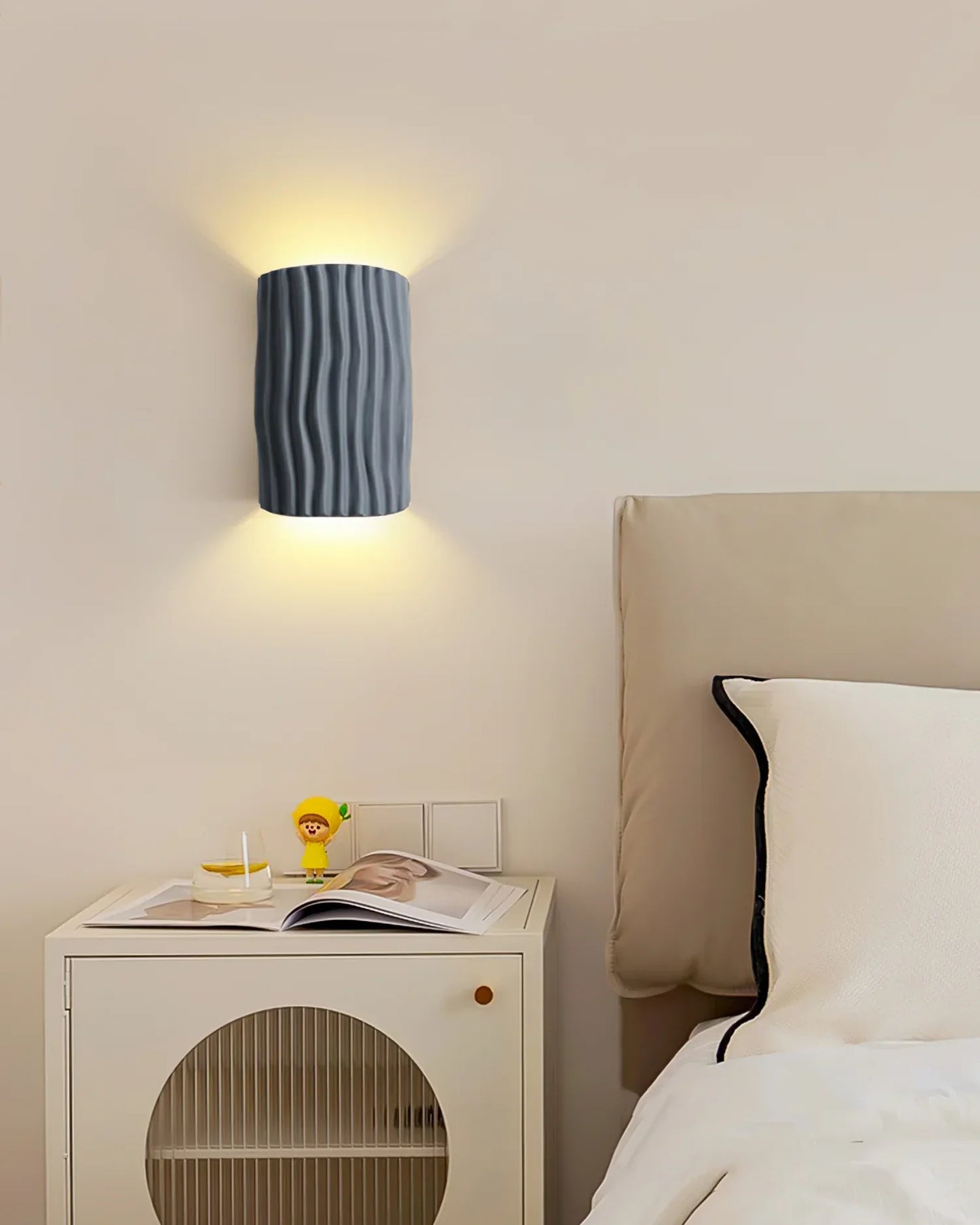 Pleated Resin Wall Lamp set of 2 pair bedroom UAE