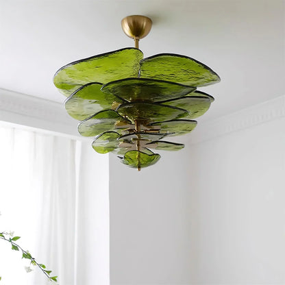 Lotus Leaf Murano Chandelier