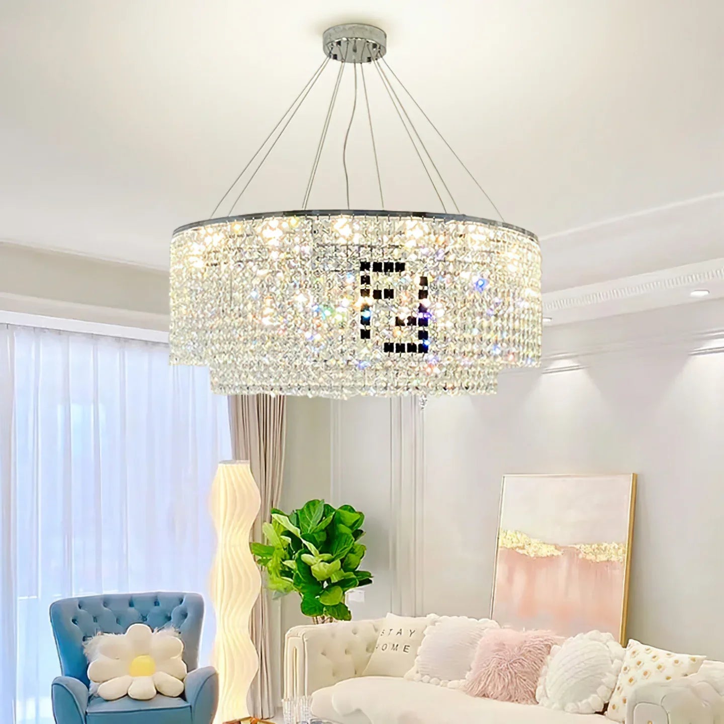 Liliana Round Crystal Chandelier