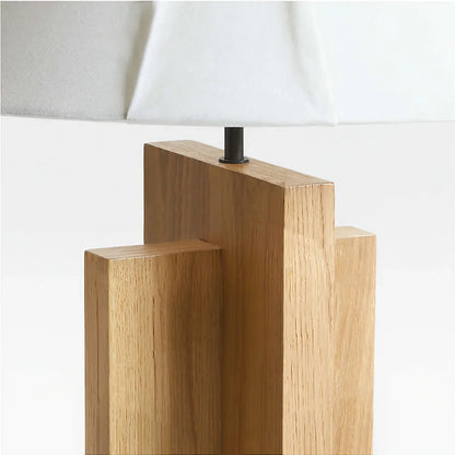 Meridian Crossbase Wood Floor Lamp