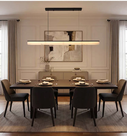 Plana Faux Alabaster Linear Pendant