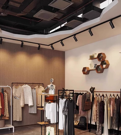 Black adjustable recessed LED spotlight