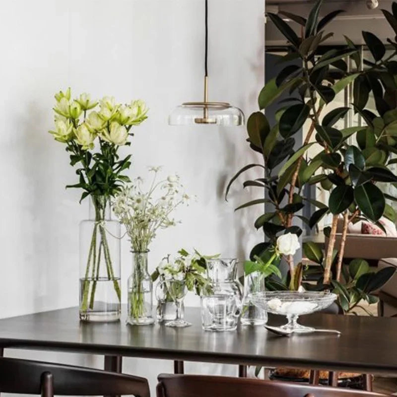 Blossi 1 Clear Glass Pendant Light