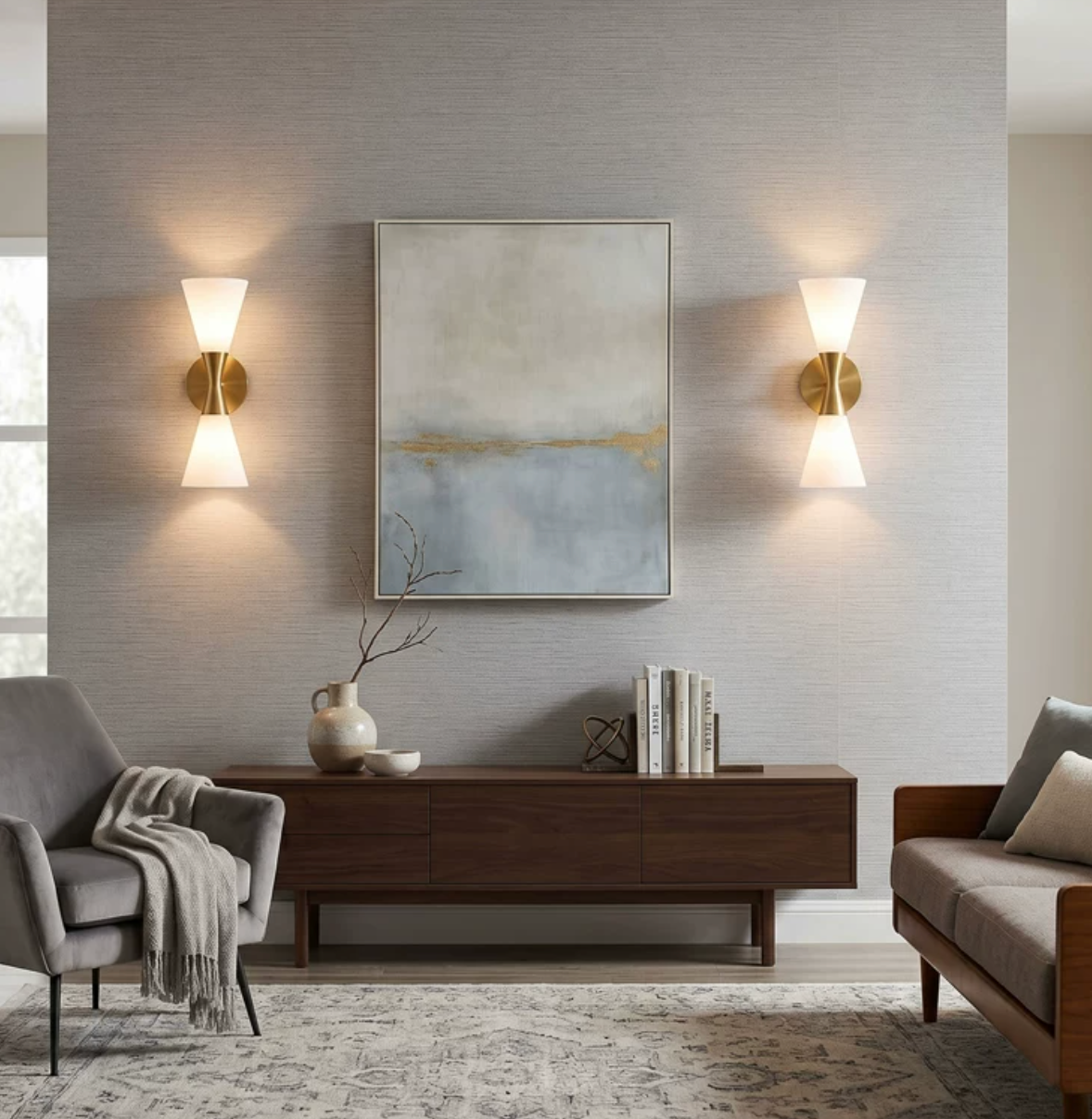Clessidra Mid-Century Bowtie Wall Sconce