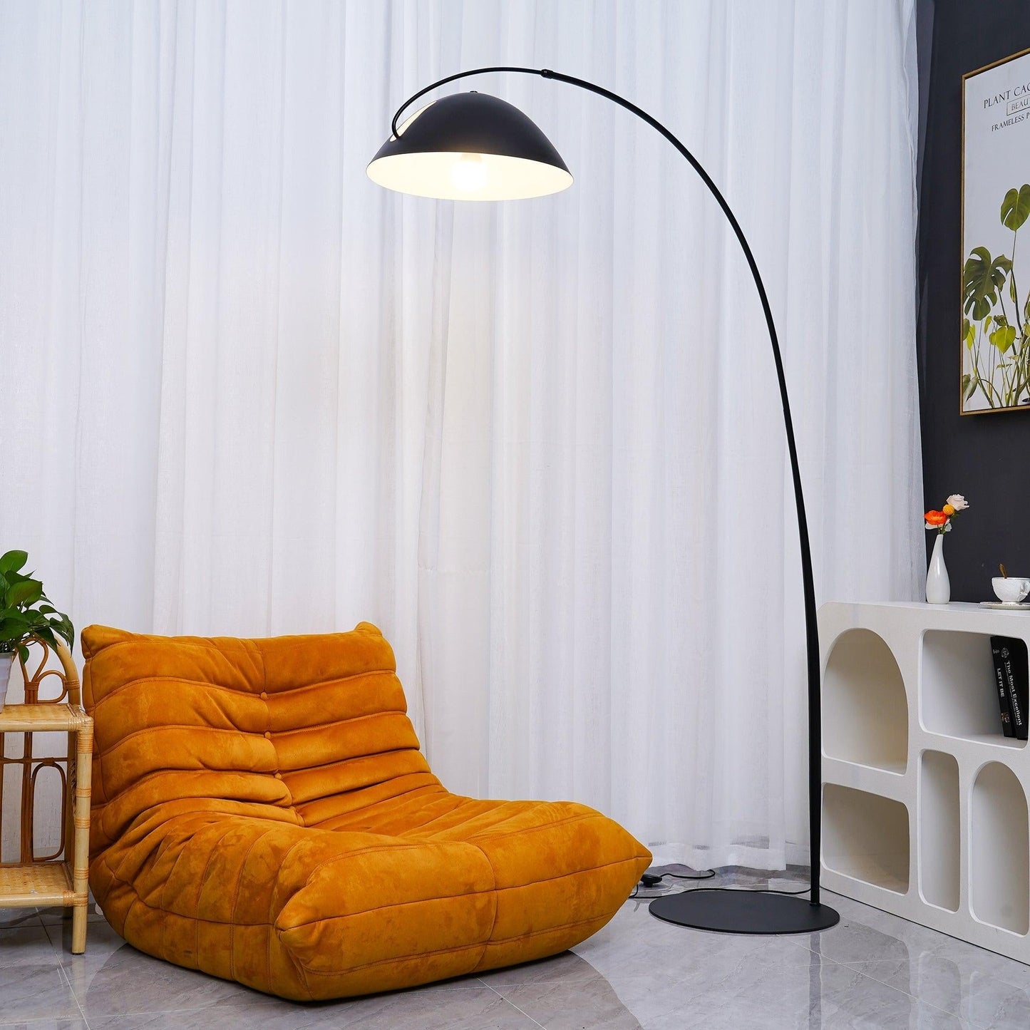Pluma Floor Lamp small 71.6 inch size side angle