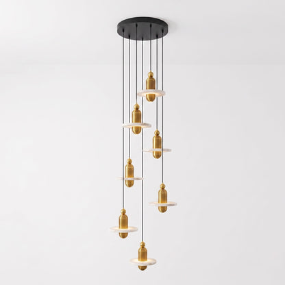 Saturn Alabaster Pendant Light