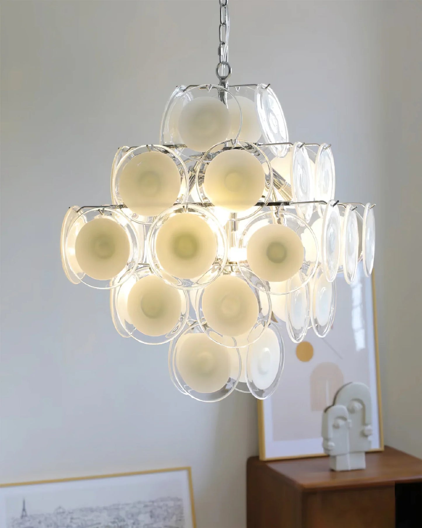 Medallion Glass Chandelier