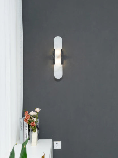 Geometric Alabaster Wall Sconce