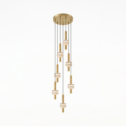 Alabaster Column Pendant Lamp