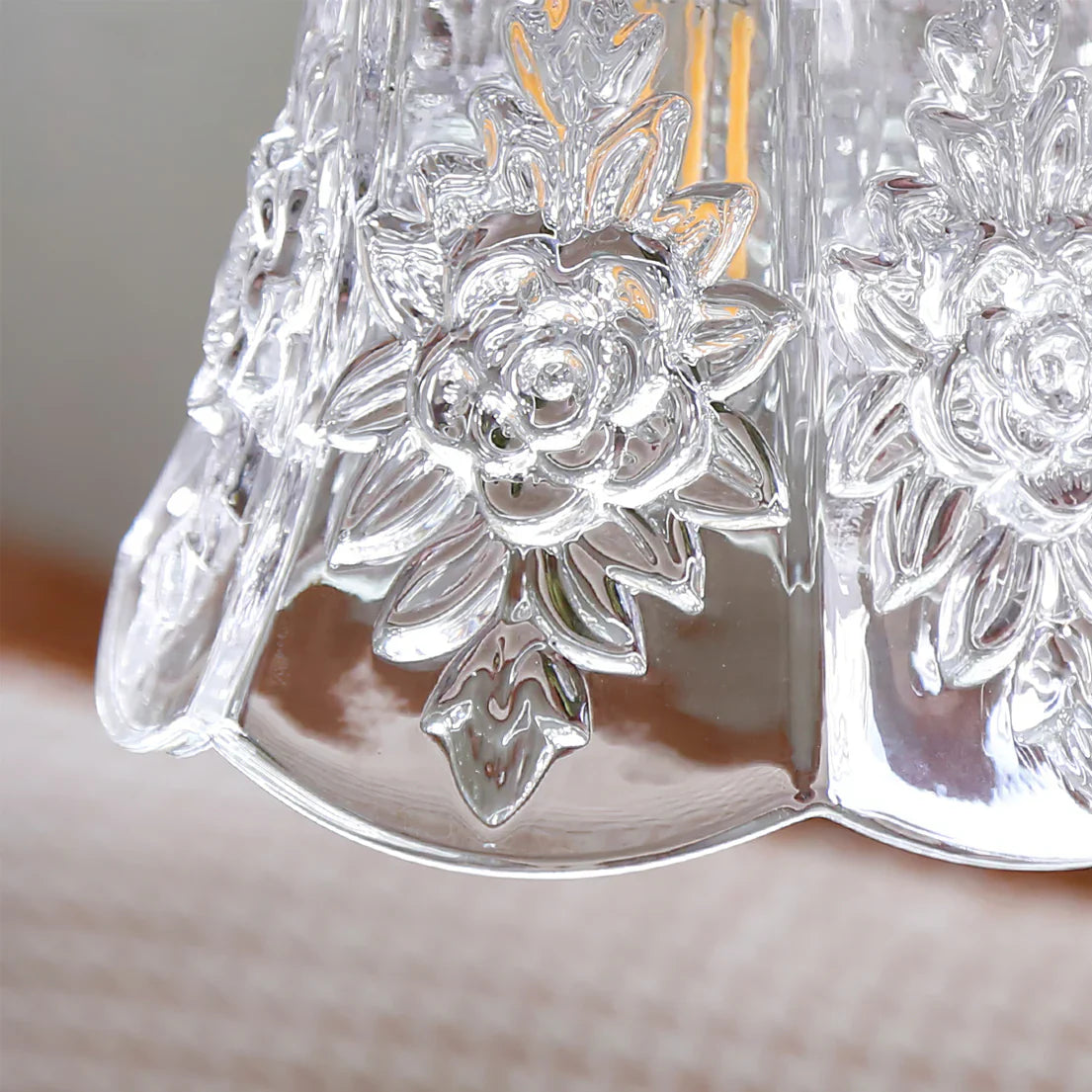 Vintage Clear Glass Pendant Lamp