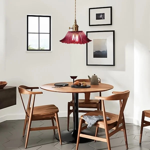 Tiffany Lotus Glass Pendant Light for Living Room S08