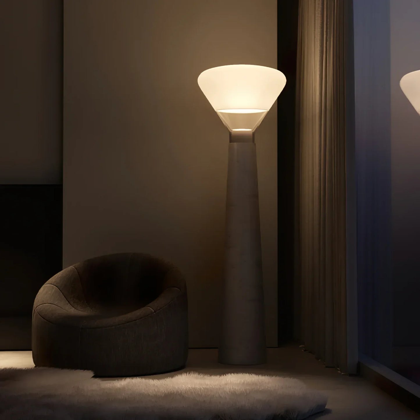 Bella Glass Floor Lamp