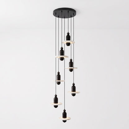 Saturn Alabaster Pendant Light