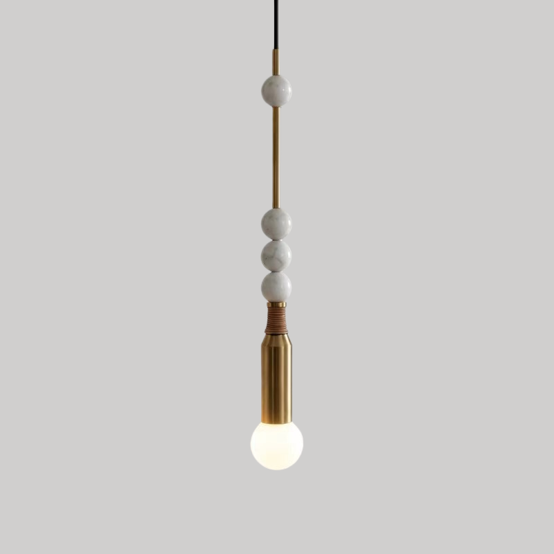 Atelier Marble & Brass Pendant Light