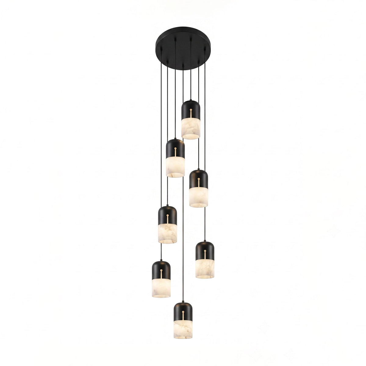 Duotone Capsule Alabaster Pendant Lamp