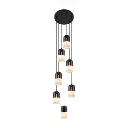 Duotone Capsule Alabaster Pendant Lamp