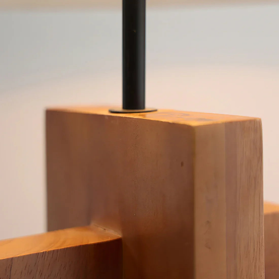 Meridian Crossbase Wood Floor Lamp