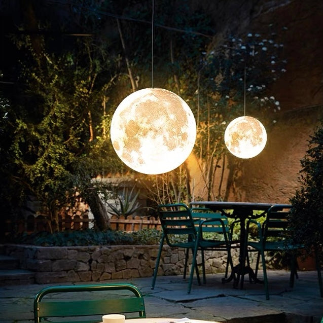 Selene Lunar Textured Outdoor Chandelier