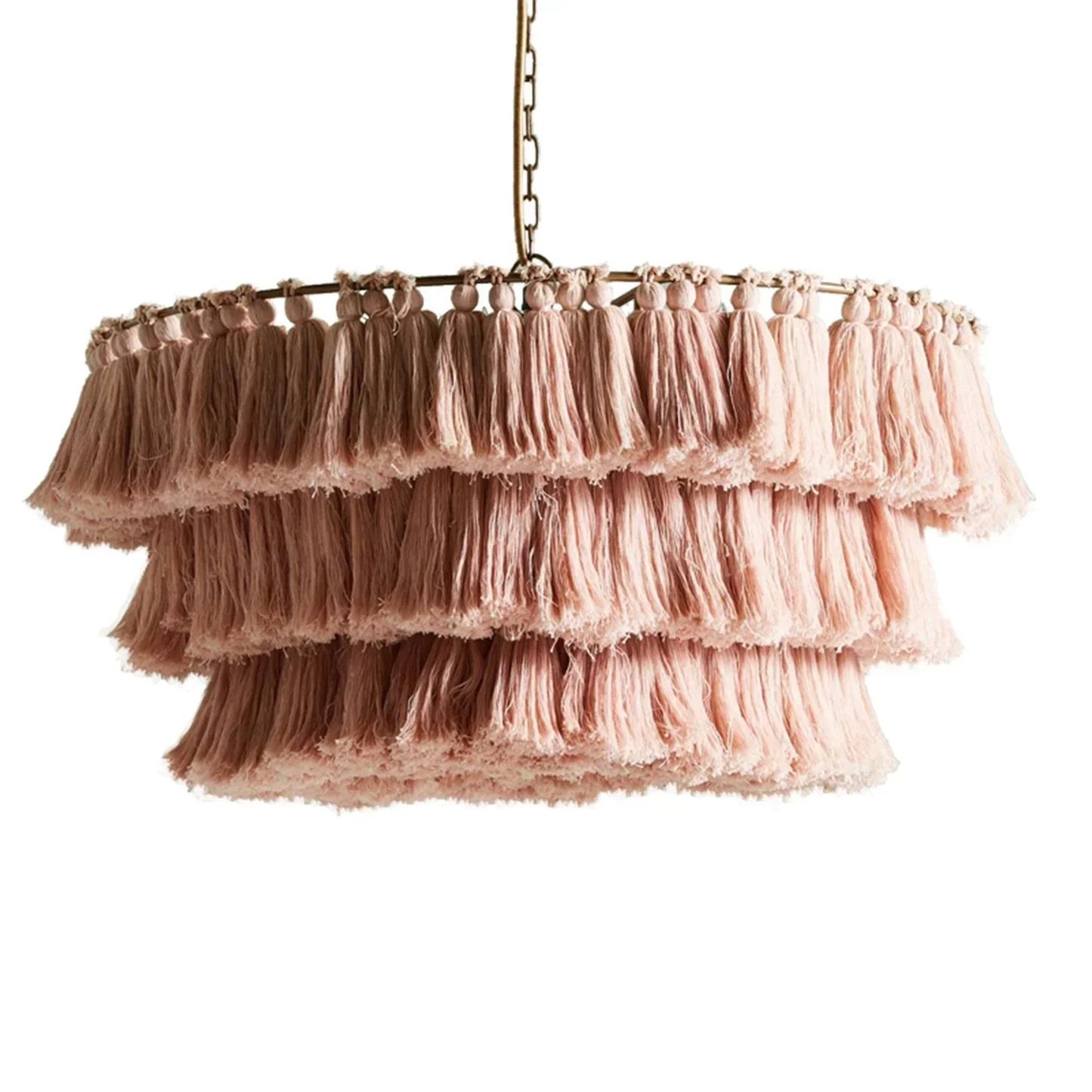 Multicolor Tassel Chandelier off-white large size view