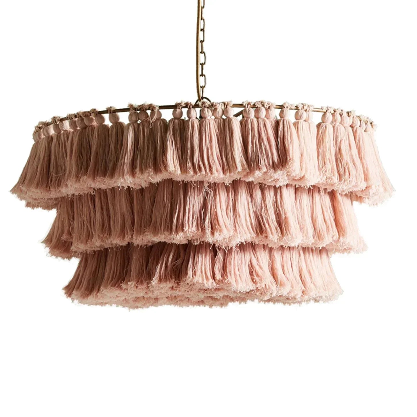 Multicolor Tassel Chandelier off-white large size view