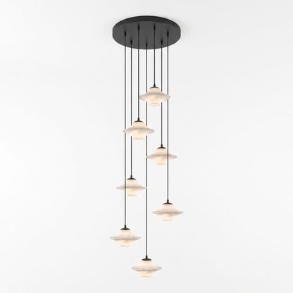 Saucer Alabaster Pendant Light
