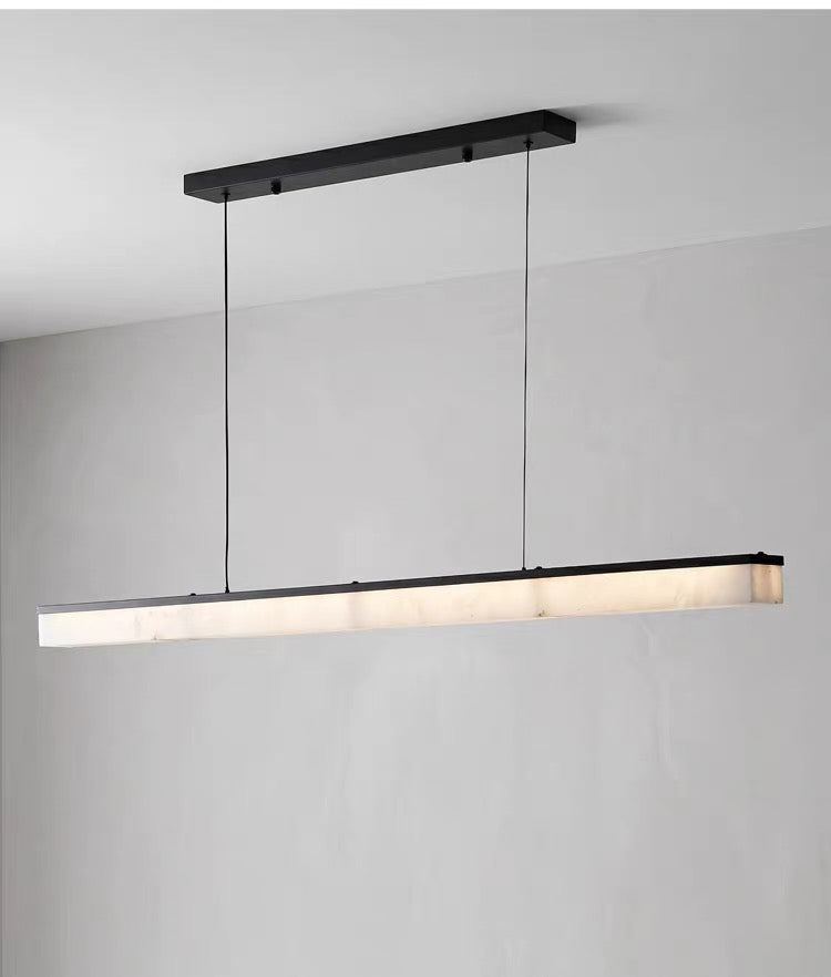 Plana Faux Alabaster Linear Pendant