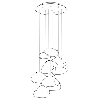73 Random Glass Pendant Light