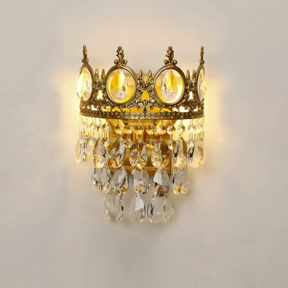 Vintage Crystal Wall Lamp
