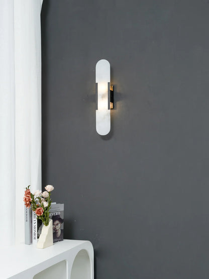 Geometric Alabaster Wall Sconce