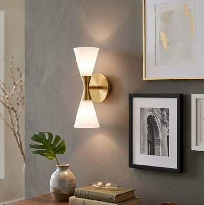 Clessidra Mid-Century Bowtie Wall Sconce
