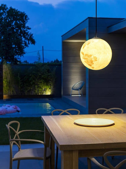 Selene Lunar Textured Outdoor Chandelier