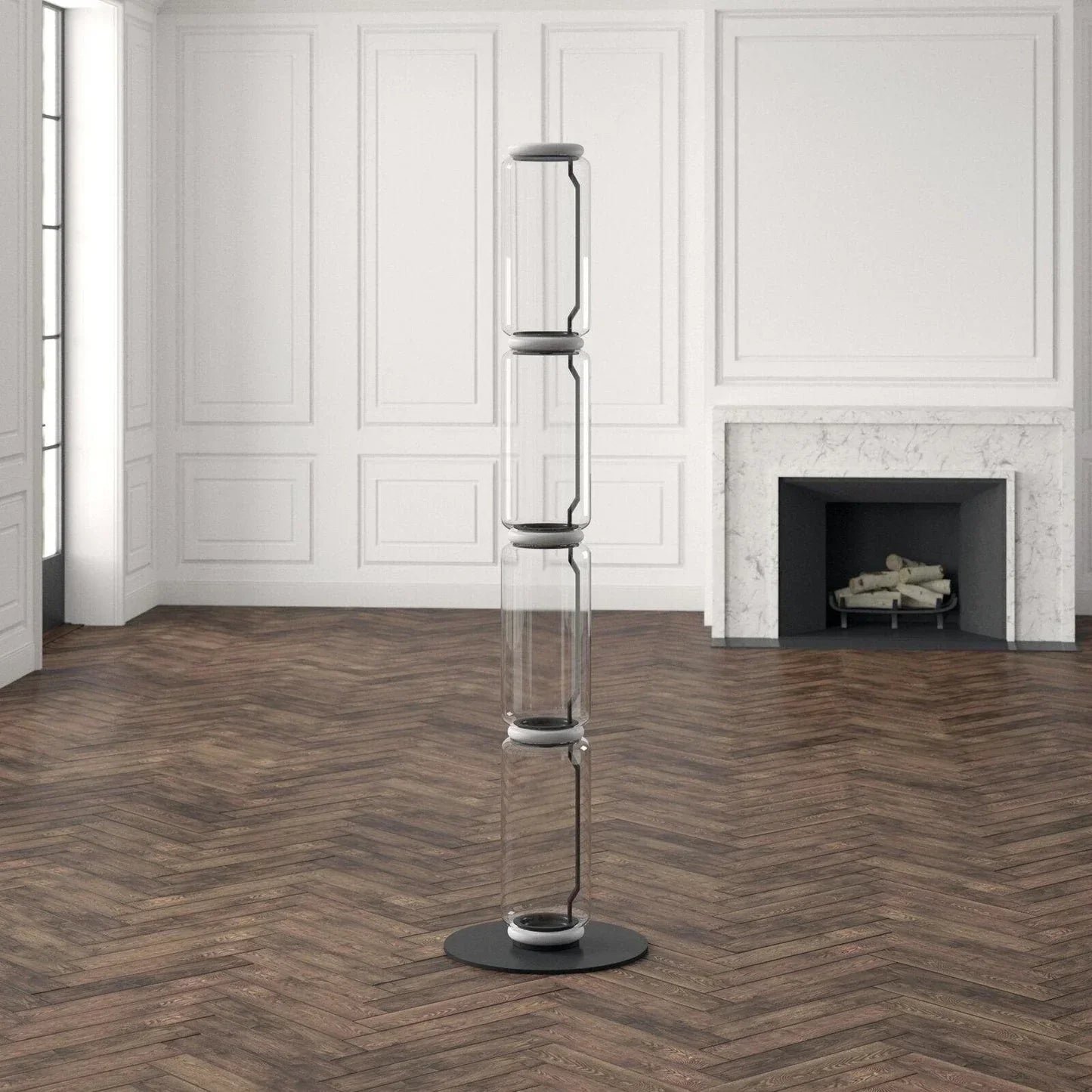 Noctambule Floor Lamp clear glass warm light shot